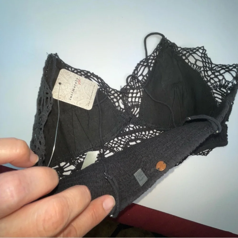 NWT Free People Mariana Bralette Black Sz XS